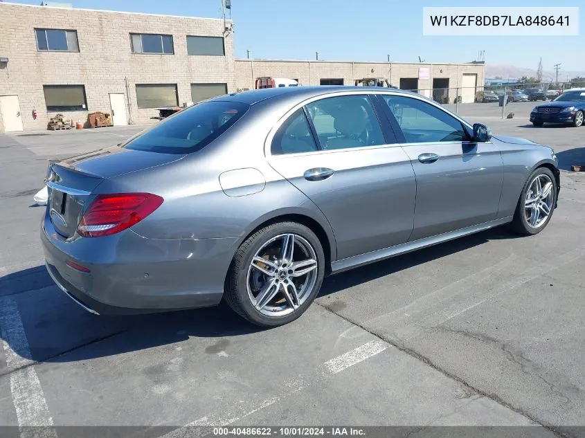 2020 Mercedes-Benz E 350 VIN: W1KZF8DB7LA848641 Lot: 40486622