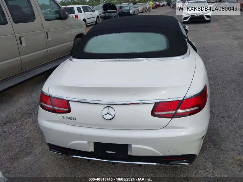 2020 Mercedes-Benz S 560 VIN: W1KXK8DB4LA050049 Lot: 40515745