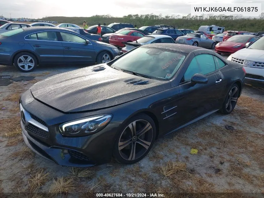 2020 Mercedes-Benz Sl 450 450 VIN: W1KJK6GA4LF061875 Lot: 40627684