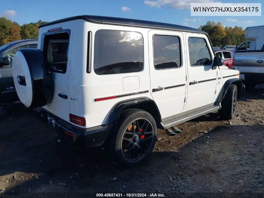 2020 Mercedes-Benz Amg G 63 4Matic VIN: W1NYC7HJXLX354175 Lot: 40657431