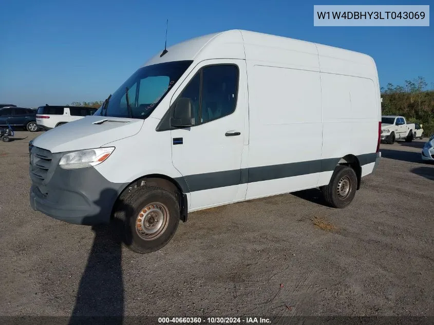 W1W4DBHY3LT043069 2020 Mercedes-Benz Sprinter 2500 Standard Roof I4/Standard Roof I4 Diesel