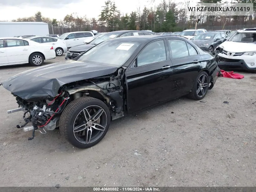 2020 Mercedes-Benz Amg E 53 4Matic VIN: W1KZF6BBXLA761419 Lot: 40680882