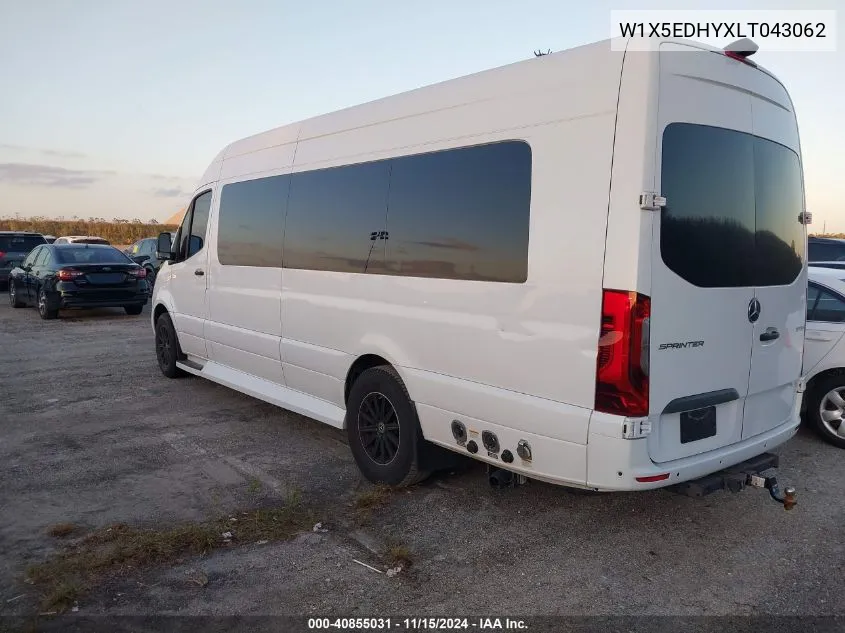 2020 Mercedes-Benz Sprinter 3500 High Roof V6 VIN: W1X5EDHYXLT043062 Lot: 40855031