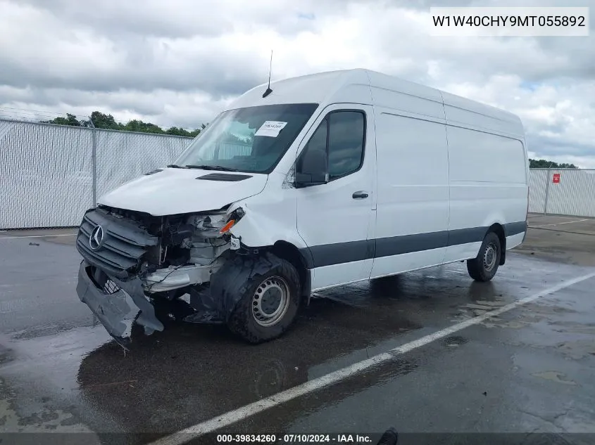 2021 Mercedes-Benz Sprinter 2500 High Roof I4 VIN: W1W40CHY9MT055892 Lot: 39834260