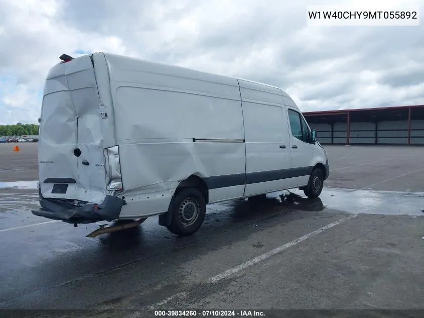 2021 Mercedes-Benz Sprinter 2500 High Roof I4 VIN: W1W40CHY9MT055892 Lot: 39834260