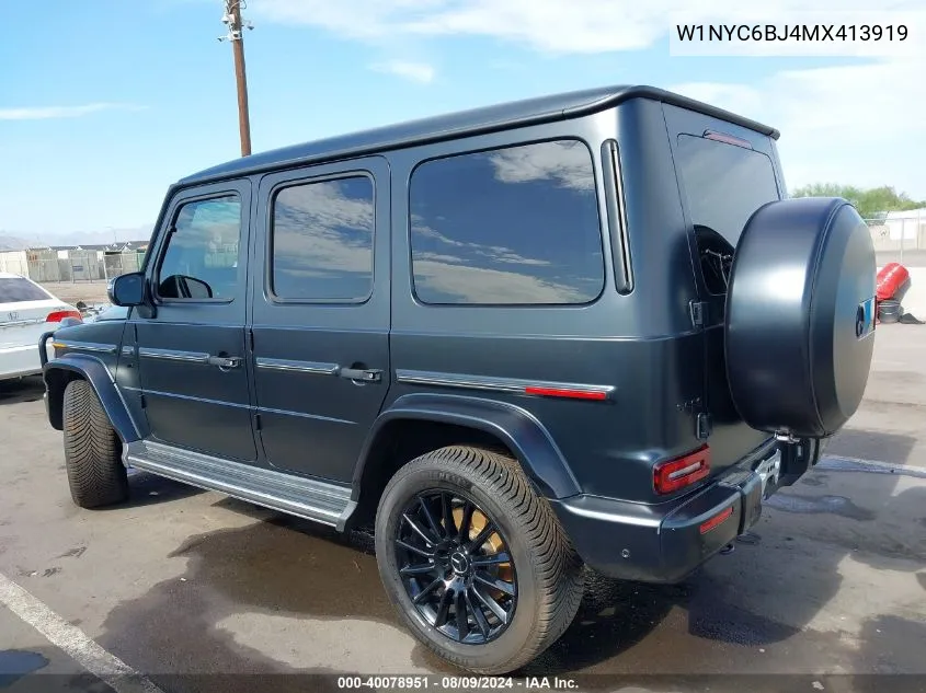 2021 Mercedes-Benz G 550 Suv VIN: W1NYC6BJ4MX413919 Lot: 40078951