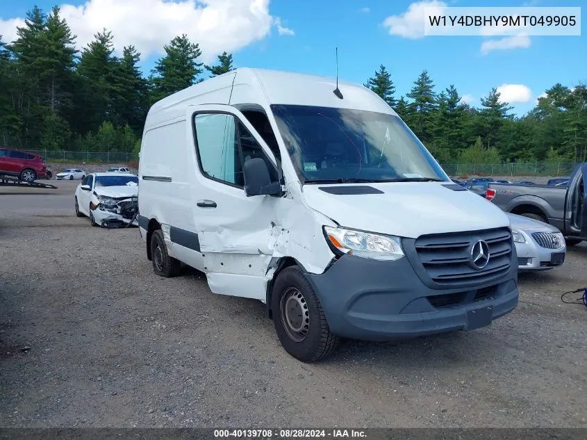 2021 Mercedes-Benz Sprinter 2500 Standard Roof I4 Diesel VIN: W1Y4DBHY9MT049905 Lot: 40139708