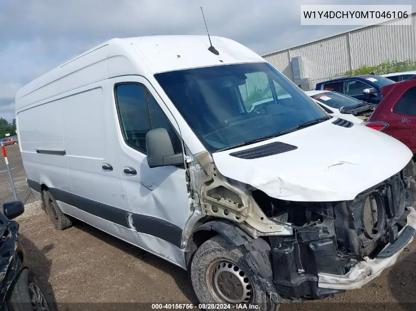 2021 Mercedes-Benz Sprinter 2500 High Roof I4 Diesel VIN: W1Y4DCHY0MT046106 Lot: 40156756