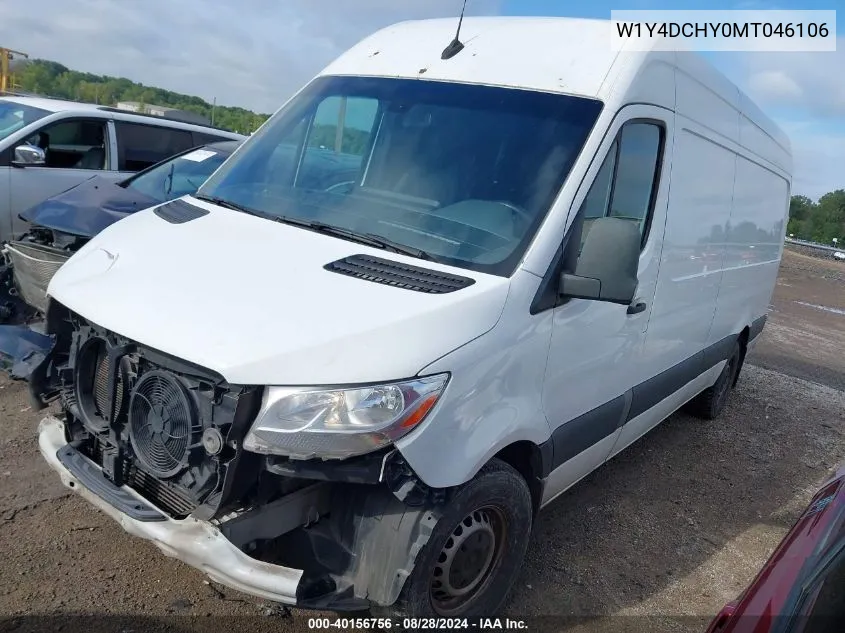 2021 Mercedes-Benz Sprinter 2500 High Roof I4 Diesel VIN: W1Y4DCHY0MT046106 Lot: 40156756