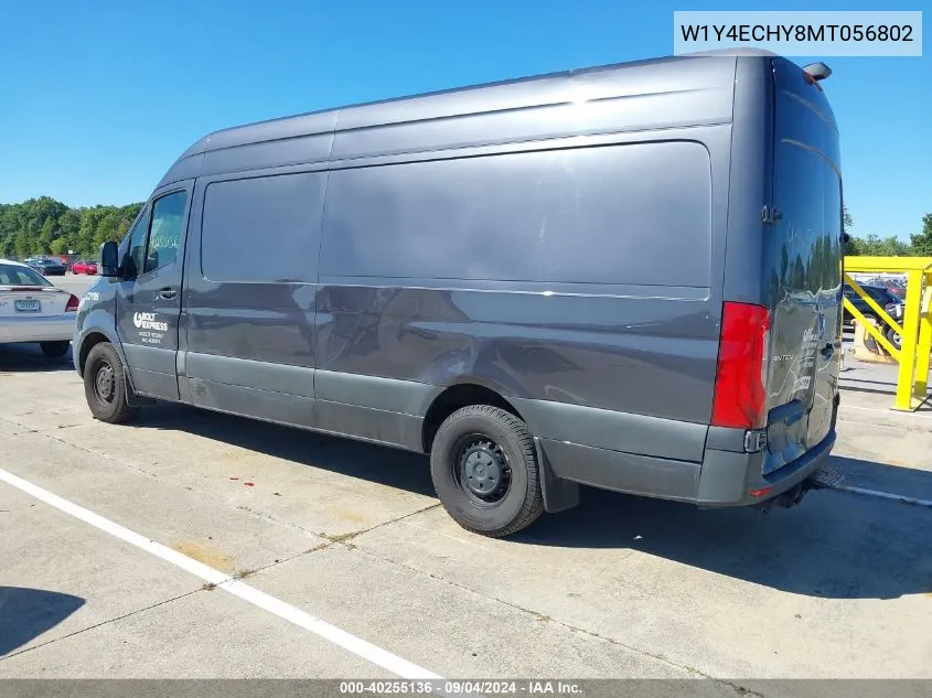 2021 Mercedes-Benz Sprinter 2500 High Roof V6 VIN: W1Y4ECHY8MT056802 Lot: 40255136