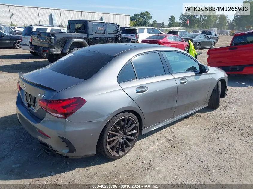 W1K3G5BB4MJ265983 2021 Mercedes-Benz Amg A 35 4Matic