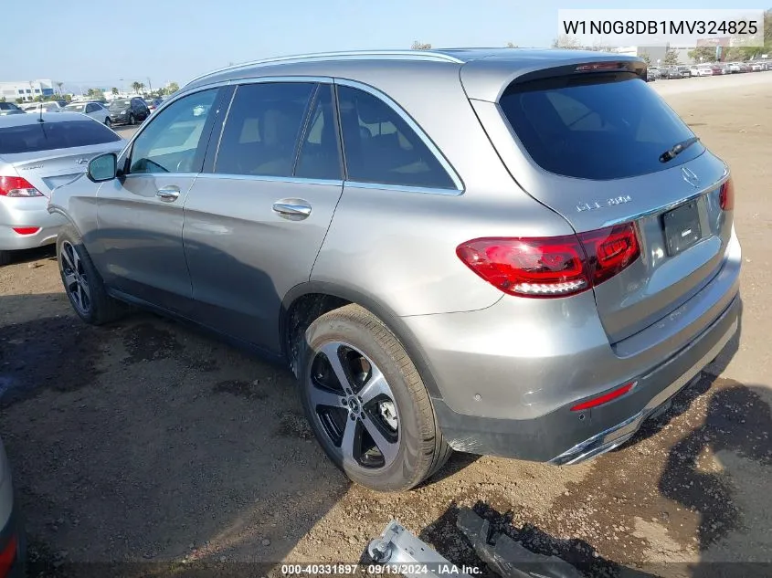 2021 Mercedes-Benz Glc 300 Suv VIN: W1N0G8DB1MV324825 Lot: 40331897