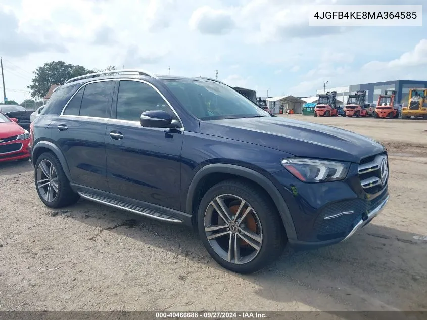 2021 Mercedes-Benz Gle 350 4Matic VIN: 4JGFB4KE8MA364585 Lot: 40466688