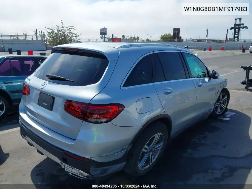 2021 Mercedes-Benz Glc 300 Suv VIN: W1N0G8DB1MF917983 Lot: 40494205