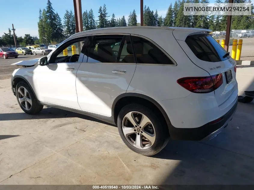 2021 Mercedes-Benz Glc 300 4Matic Suv VIN: W1N0G8EBXMV294254 Lot: 40519540