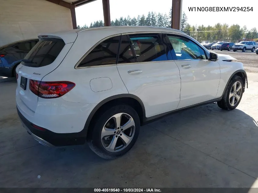 2021 Mercedes-Benz Glc 300 4Matic Suv VIN: W1N0G8EBXMV294254 Lot: 40519540