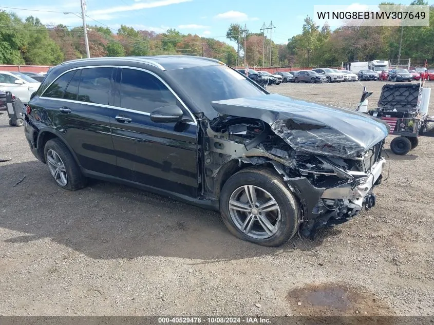 2021 Mercedes-Benz Glc 300 4Matic Suv VIN: W1N0G8EB1MV307649 Lot: 40529478