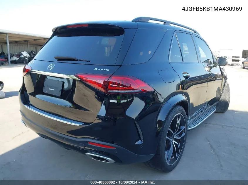 2021 Mercedes-Benz Gle 450 4Matic VIN: 4JGFB5KB1MA430969 Lot: 40550082