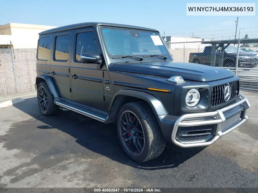 2021 Mercedes-Benz Amg G 63 4Matic VIN: W1NYC7HJ4MX366193 Lot: 40553547