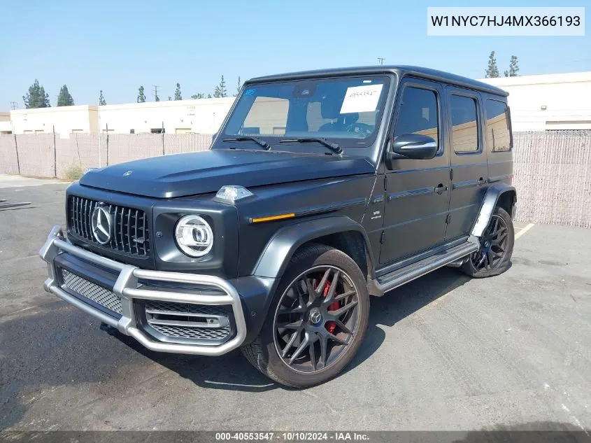 2021 Mercedes-Benz Amg G 63 4Matic VIN: W1NYC7HJ4MX366193 Lot: 40553547