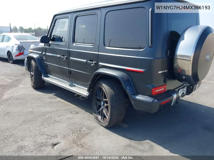 2021 Mercedes-Benz Amg G 63 4Matic VIN: W1NYC7HJ4MX366193 Lot: 40553547