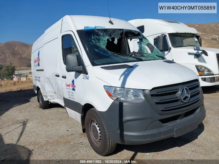 2021 Mercedes-Benz Sprinter 2500 High Roof I4 VIN: W1W40CHY0MT055859 Lot: 40611552