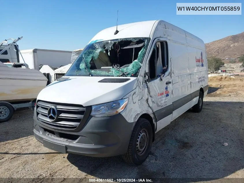 2021 Mercedes-Benz Sprinter 2500 High Roof I4 VIN: W1W40CHY0MT055859 Lot: 40611552