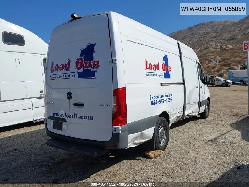 2021 Mercedes-Benz Sprinter 2500 High Roof I4 VIN: W1W40CHY0MT055859 Lot: 40611552