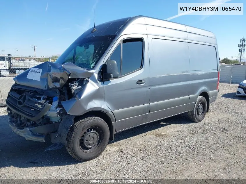 2021 Mercedes-Benz Sprinter 2500 Standard Roof I4 Diesel VIN: W1Y4DBHY3MT065470 Lot: 40632640