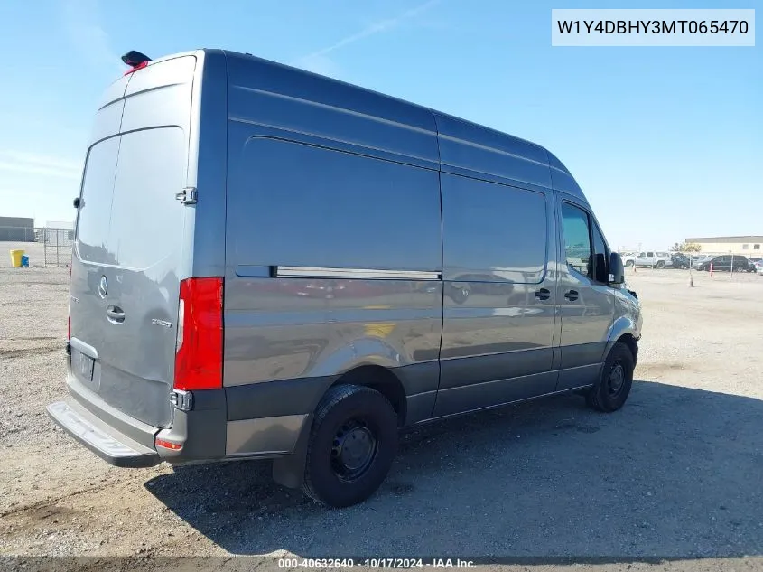 2021 Mercedes-Benz Sprinter 2500 Standard Roof I4 Diesel VIN: W1Y4DBHY3MT065470 Lot: 40632640