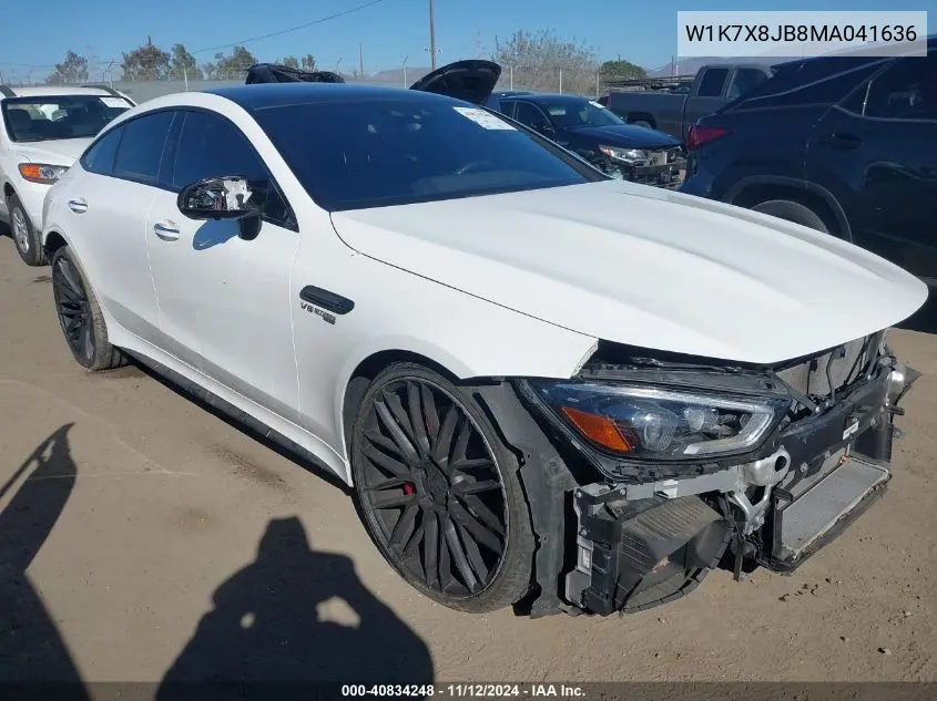 2021 Mercedes-Benz Amg Gt 63 4-Door Coupe VIN: W1K7X8JB8MA041636 Lot: 40834248