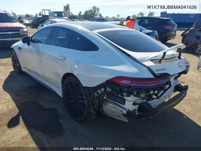 2021 Mercedes-Benz Amg Gt 63 4-Door Coupe VIN: W1K7X8JB8MA041636 Lot: 40834248