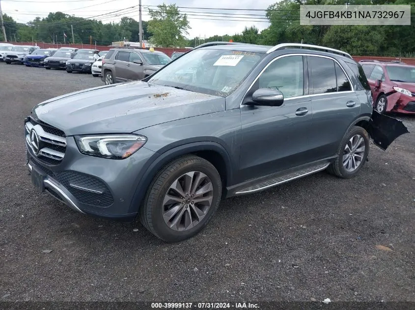 2022 Mercedes-Benz Gle 350 4Matic VIN: 4JGFB4KB1NA732967 Lot: 39999137