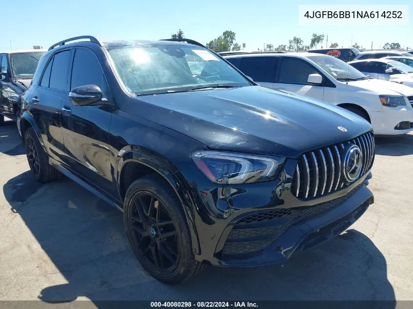 2022 Mercedes-Benz Amg Gle 53 4Matic VIN: 4JGFB6BB1NA614252 Lot: 40080298