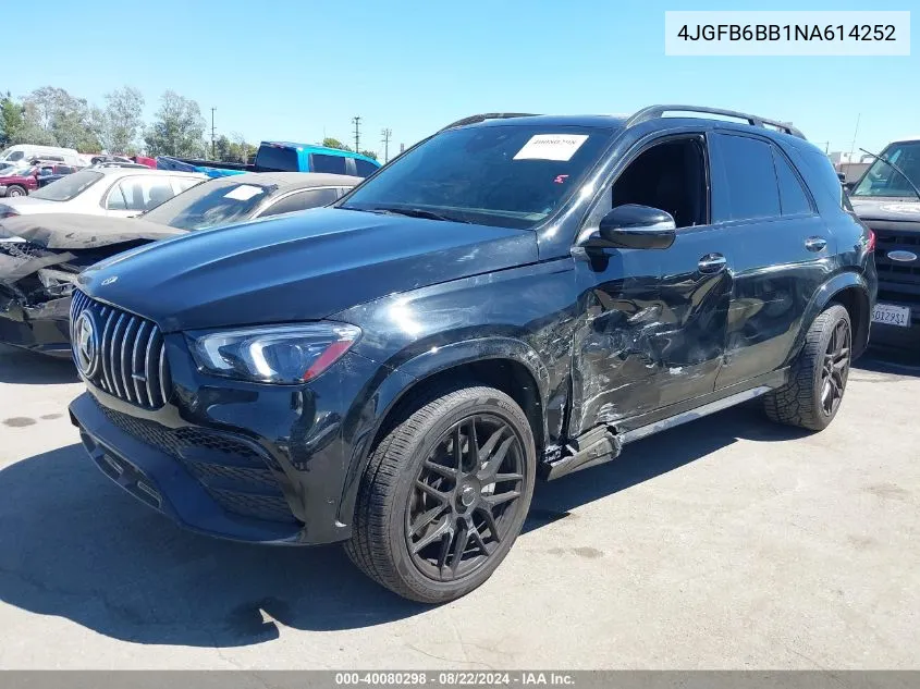 2022 Mercedes-Benz Amg Gle 53 4Matic VIN: 4JGFB6BB1NA614252 Lot: 40080298