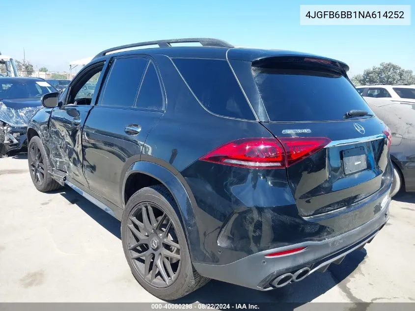 2022 Mercedes-Benz Amg Gle 53 4Matic VIN: 4JGFB6BB1NA614252 Lot: 40080298