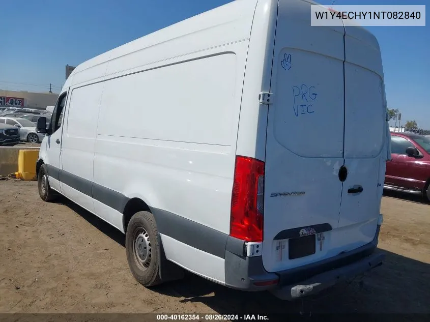 2022 Mercedes-Benz Sprinter 2500 High Roof V6 VIN: W1Y4ECHY1NT082840 Lot: 40162354