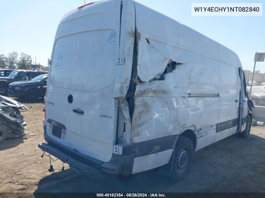 2022 Mercedes-Benz Sprinter 2500 High Roof V6 VIN: W1Y4ECHY1NT082840 Lot: 40162354