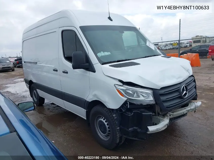 2022 Mercedes-Benz Sprinter 2500 Standard Roof V6 VIN: W1Y4EBHY8NT100633 Lot: 40223180