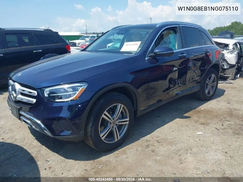 2022 Mercedes-Benz Glc 300 4Matic Suv VIN: W1N0G8EB1NG075110 Lot: 40243450