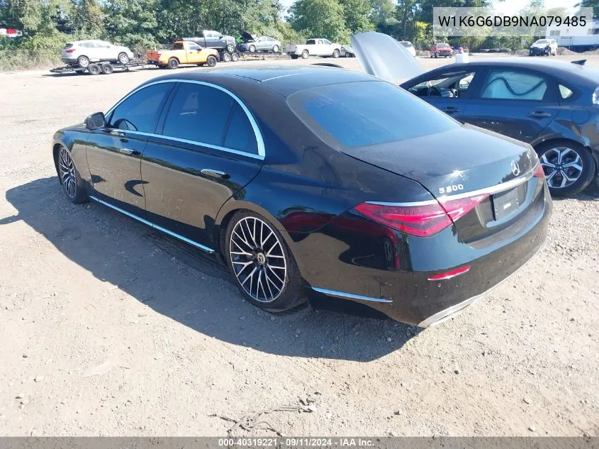 W1K6G6DB9NA079485 2022 Mercedes-Benz S 500 4Matic