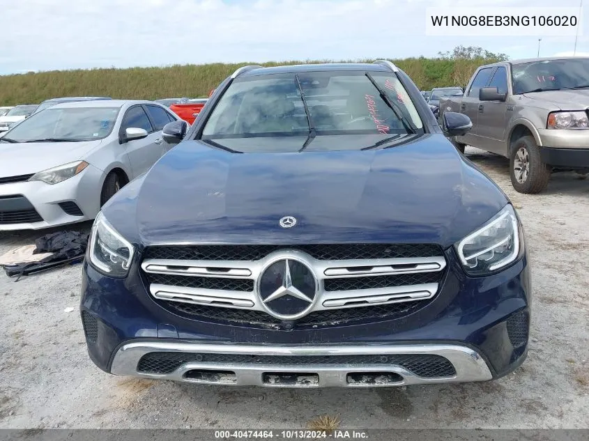 2022 Mercedes-Benz Glc 300 4Matic Suv VIN: W1N0G8EB3NG106020 Lot: 40474464