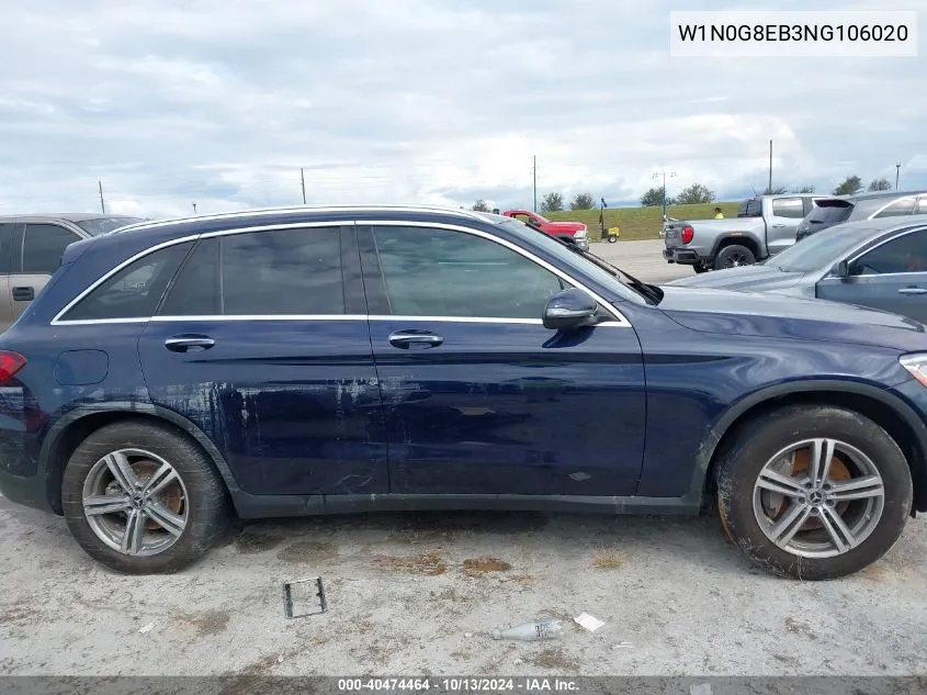 2022 Mercedes-Benz Glc 300 4Matic Suv VIN: W1N0G8EB3NG106020 Lot: 40474464