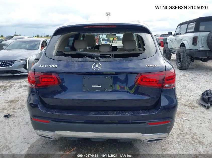 2022 Mercedes-Benz Glc 300 4Matic Suv VIN: W1N0G8EB3NG106020 Lot: 40474464