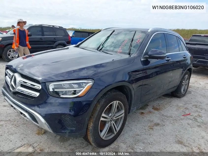 2022 Mercedes-Benz Glc 300 4Matic Suv VIN: W1N0G8EB3NG106020 Lot: 40474464