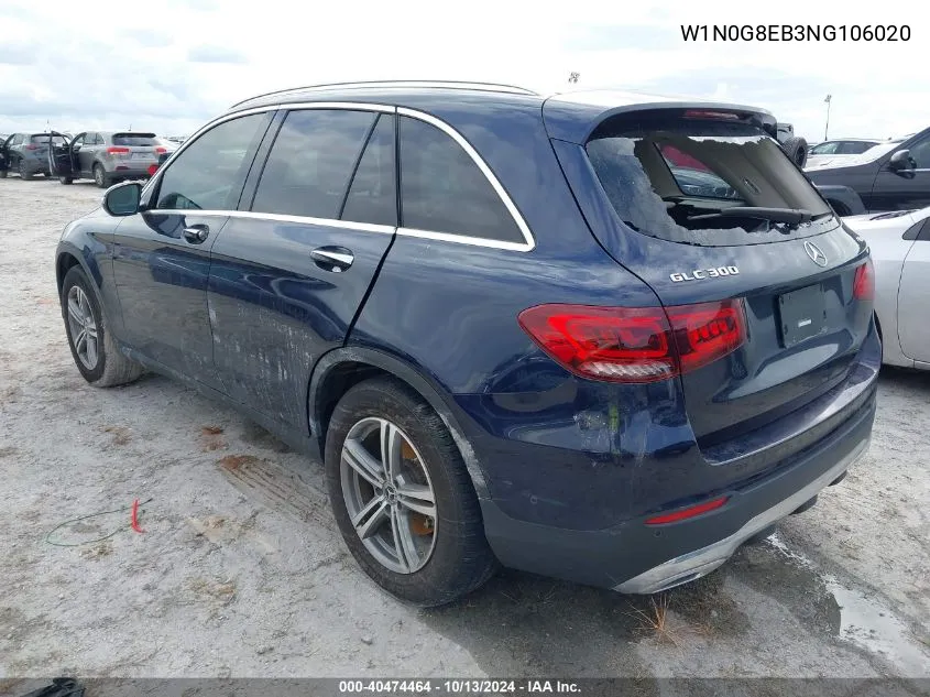 2022 Mercedes-Benz Glc 300 4Matic Suv VIN: W1N0G8EB3NG106020 Lot: 40474464