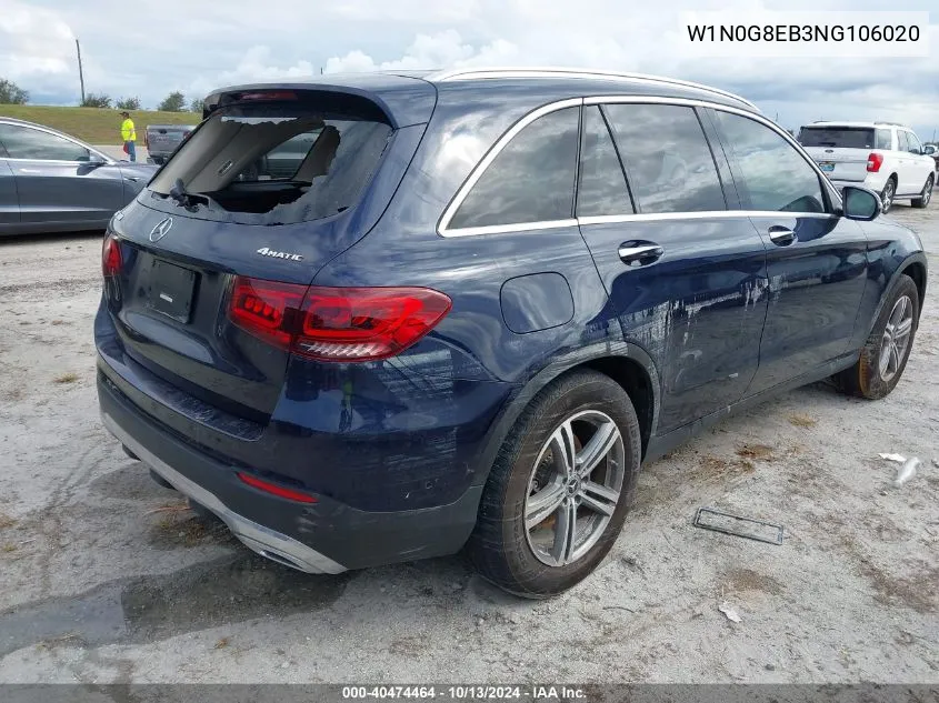 2022 Mercedes-Benz Glc 300 4Matic Suv VIN: W1N0G8EB3NG106020 Lot: 40474464