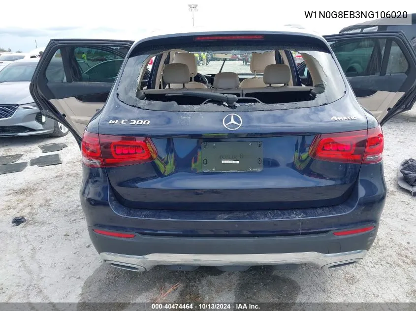 2022 Mercedes-Benz Glc 300 4Matic Suv VIN: W1N0G8EB3NG106020 Lot: 40474464