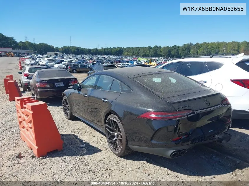 2022 Mercedes-Benz Amg Gt 53 4-Door Coupe VIN: W1K7X6BB0NA053655 Lot: 40484534