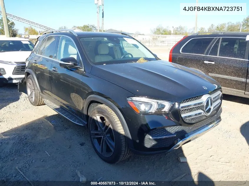 2022 Mercedes-Benz Gle 350 4Matic VIN: 4JGFB4KBXNA723751 Lot: 40557873